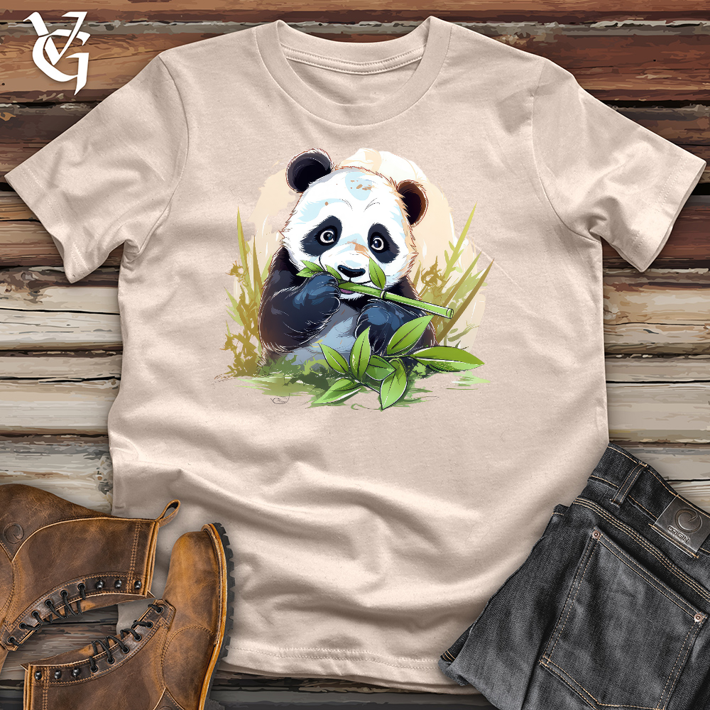 Viking Goods Bamboo Panda Cotton Tee Tan / L