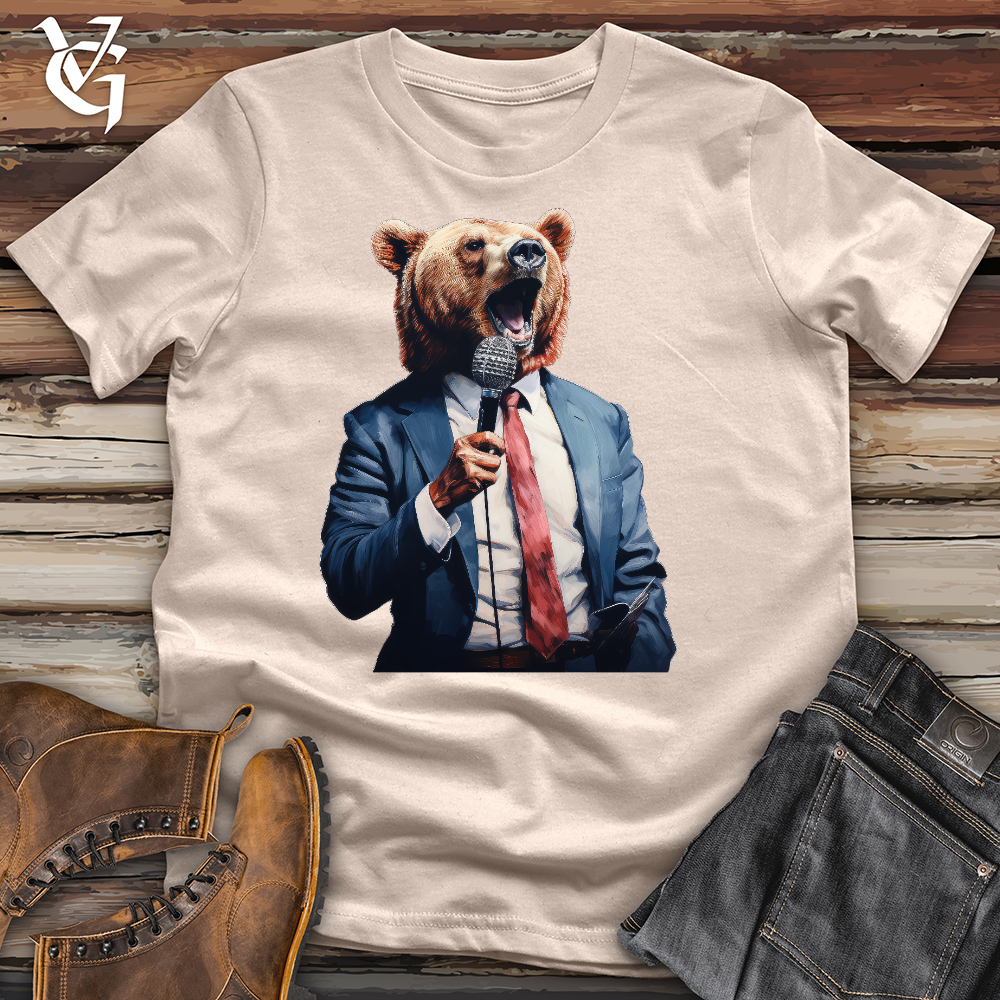 Viking Goods Charismatic Bear Speaker Cotton Tee Tan / L