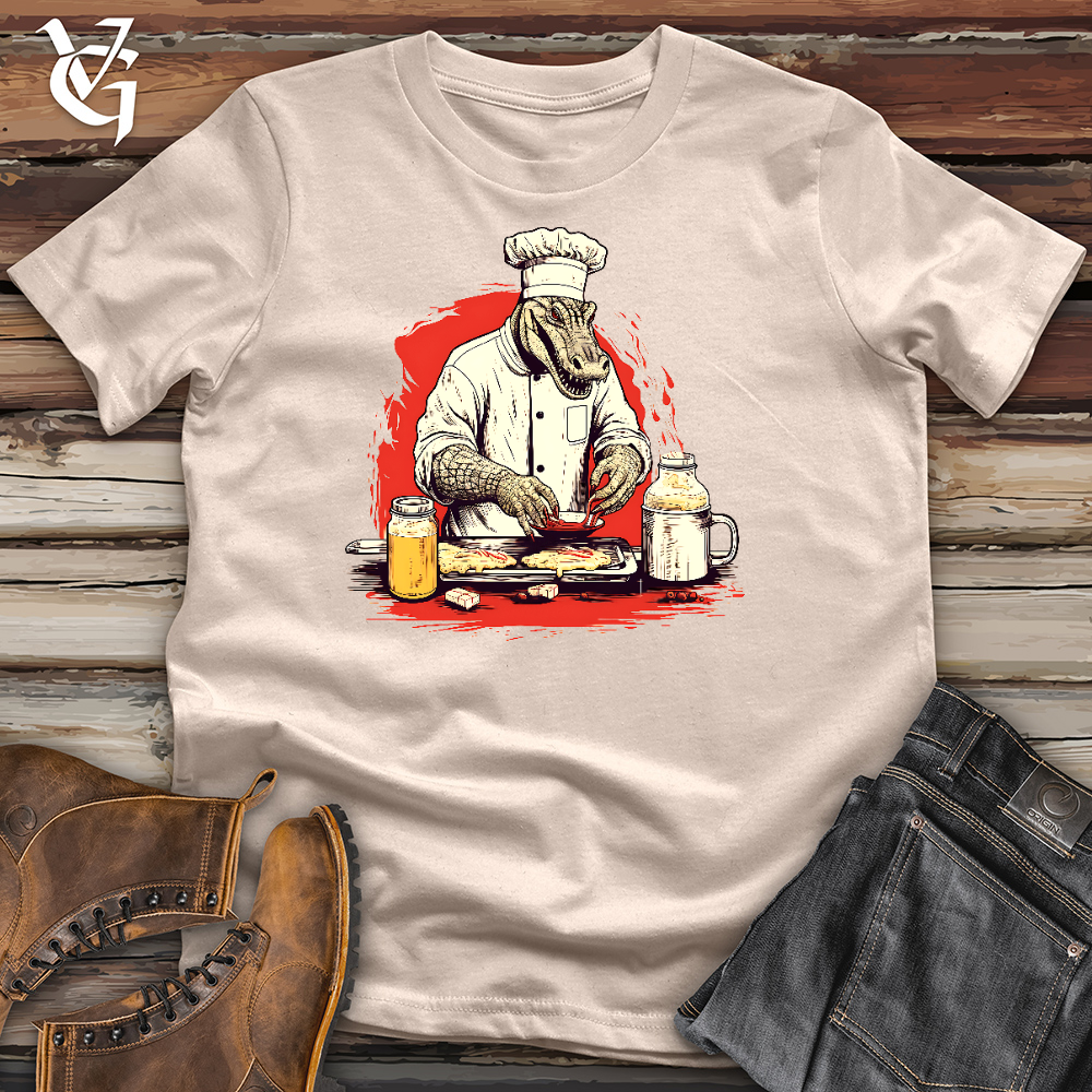 Viking Goods Cooking Crocodile cotton Tee Tan / L