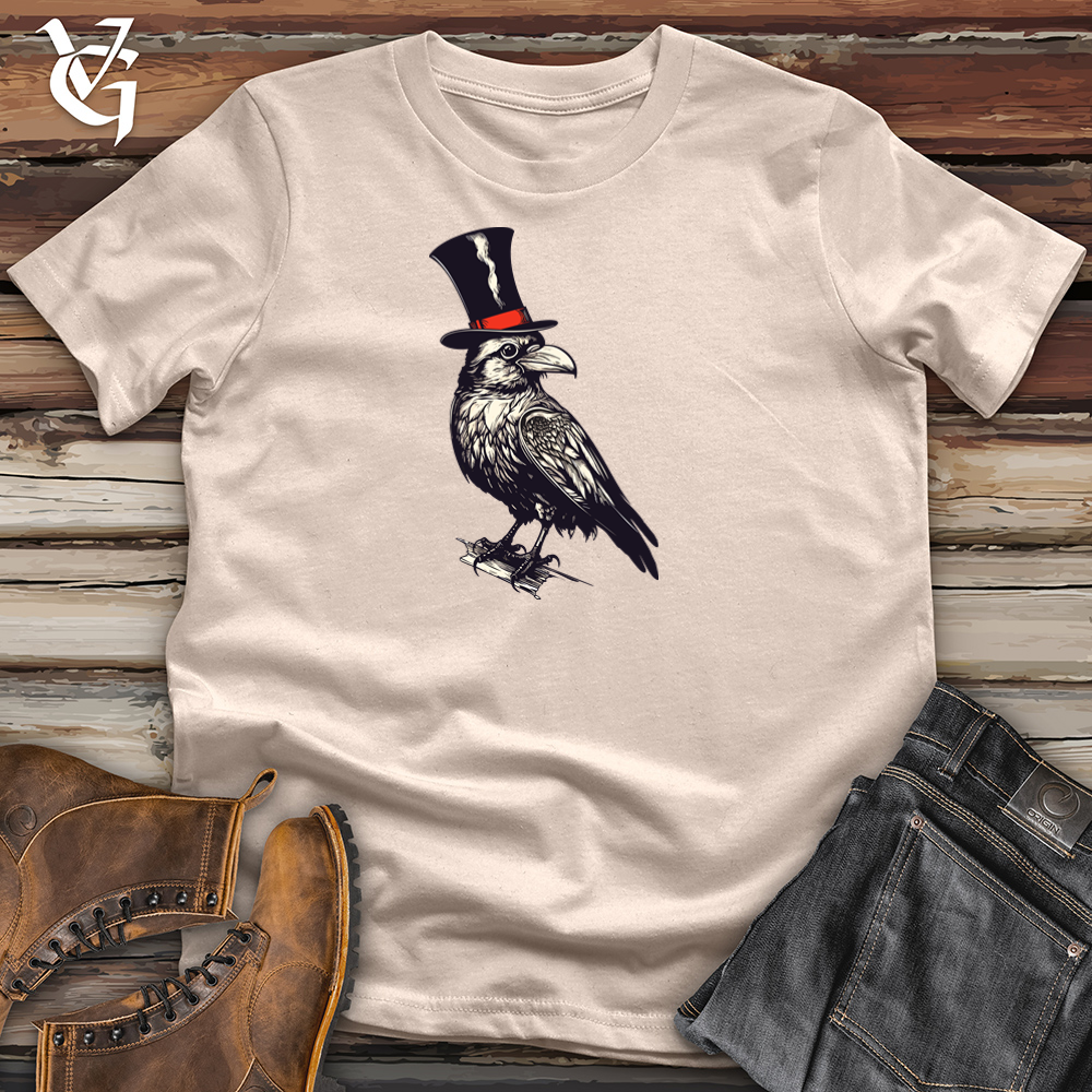 Viking Goods Enchanter Raven Elegance Cotton Tee Tan / L