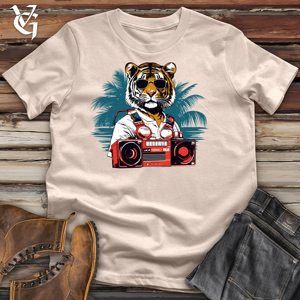 Viking Goods Groove Tiger Beats Cotton Tee Tan / L