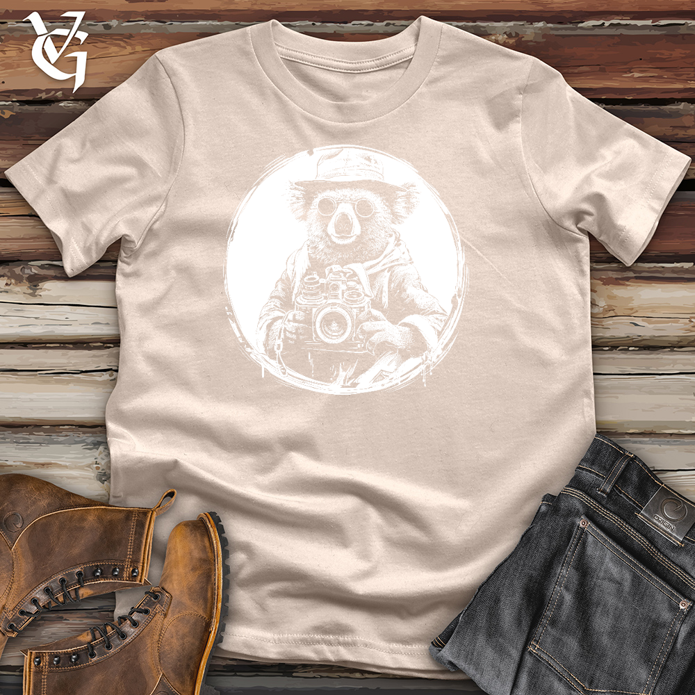 Viking Goods Koala With Camera Cotton Tee Tan / L