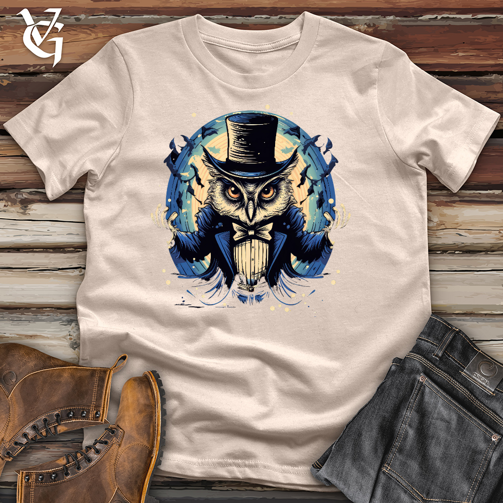 Viking Goods Magic Owl Wizard Cotton Tee Tan / L