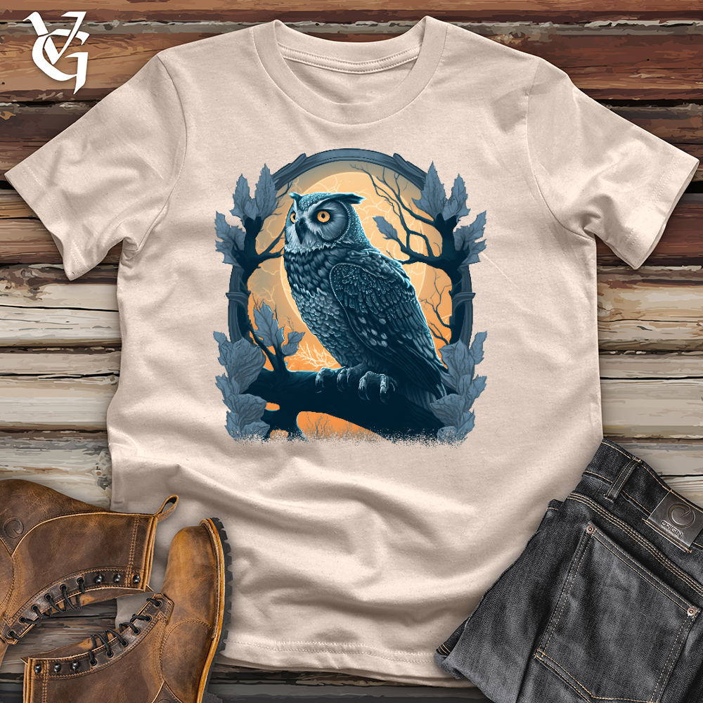 Viking Goods Owl Branch Cotton Tee Tan / L
