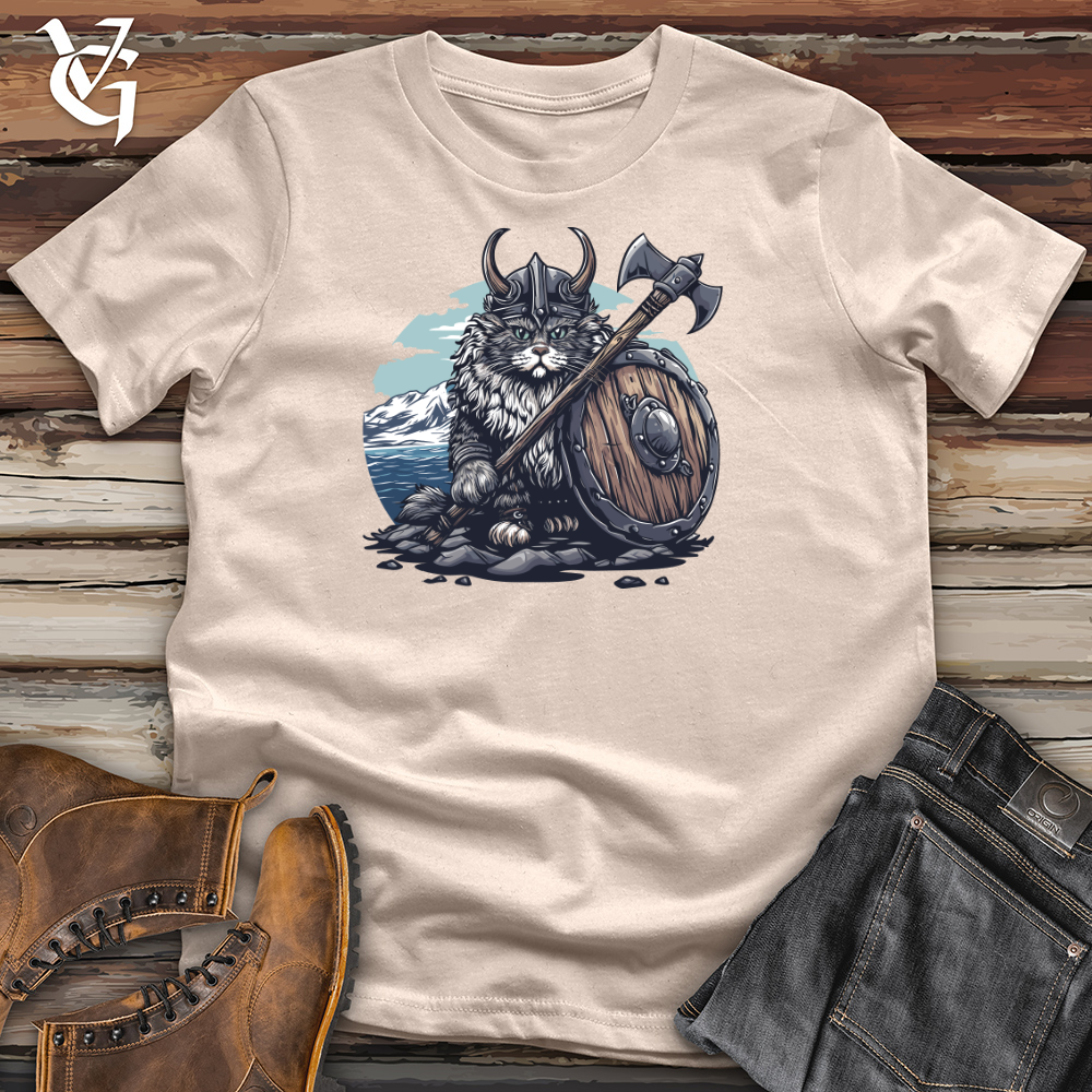 Viking Goods Viking Cat Warrior Cotton Tee Tan / L