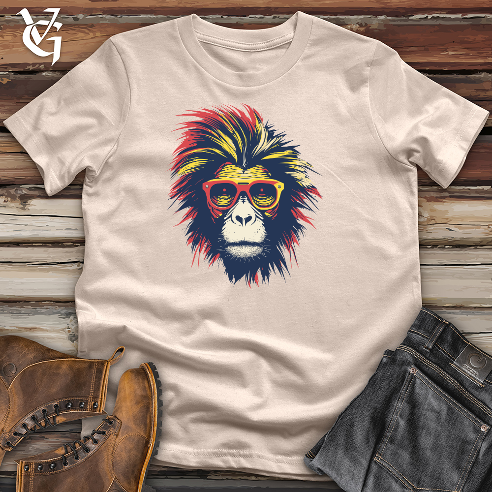 Viking Goods Vintage Punk Primate Cotton Tee Tan / L