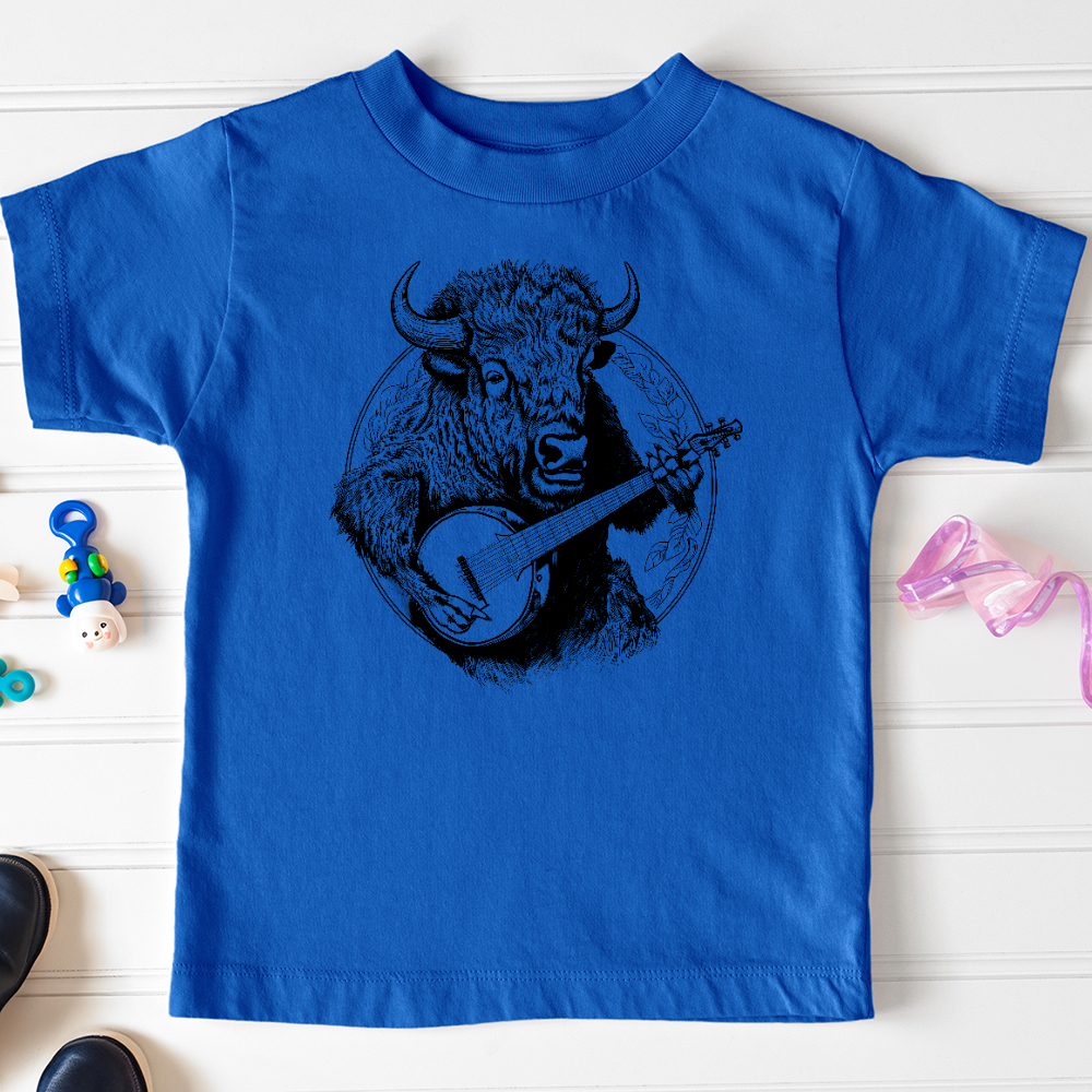 Viking Goods Banjo Bison Toddler Tee True Royal / 2T