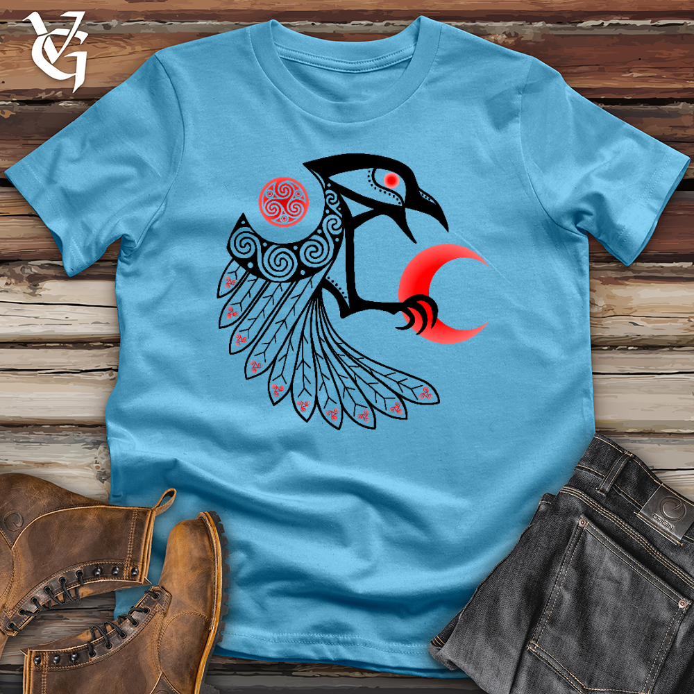 Viking Goods Triskele & The Red Moon B Cotton Tee Turquoise / L