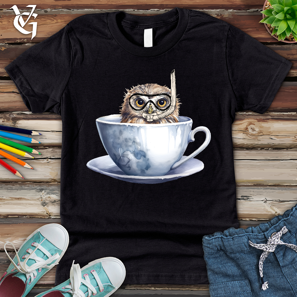 Viking Goods Snorkeling Owl Youth Tee Vintage Black / L