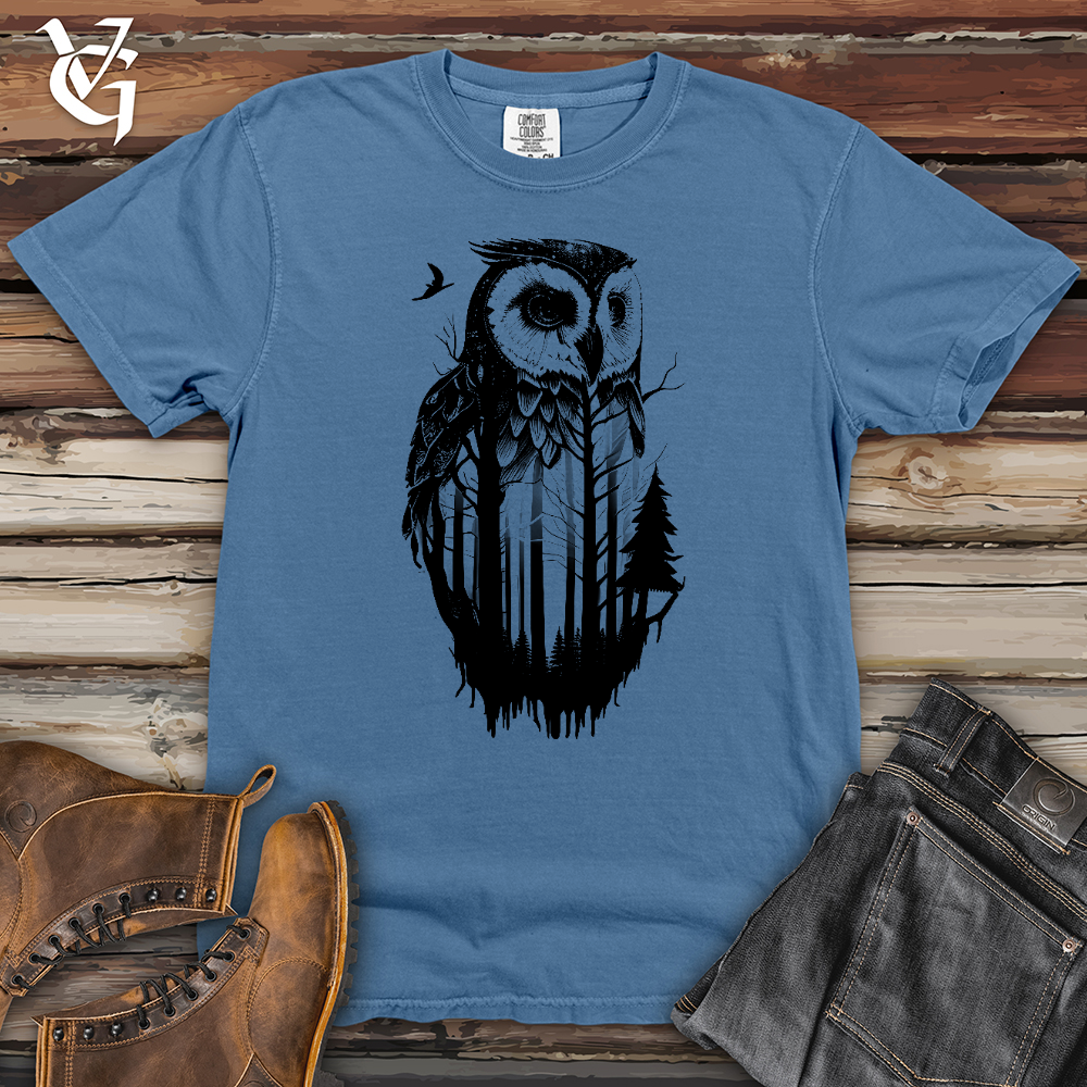 Viking Goods Owl Soul Heavy Cotton Comfort Colors Tee Washed Denim / L