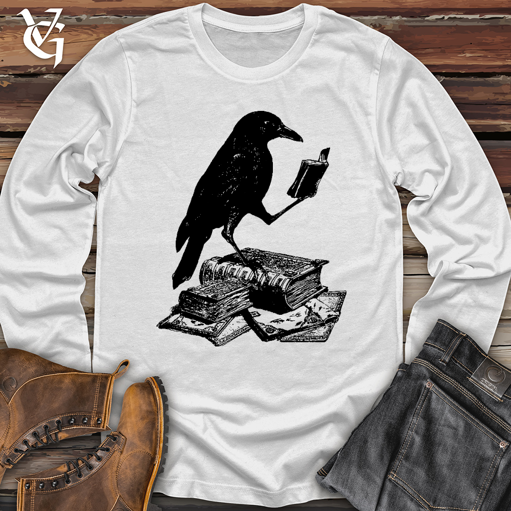 Viking Goods A Little Light Reading Long Sleeve White / L