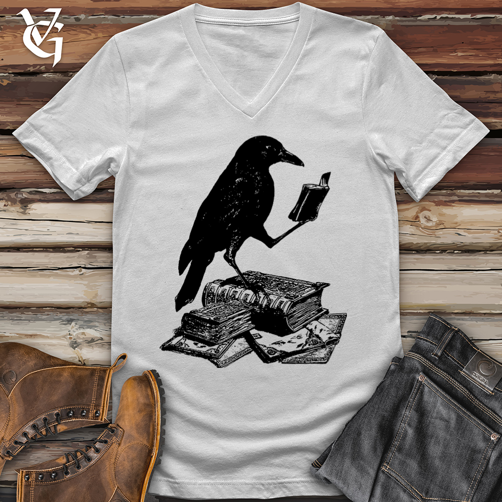 Viking Goods A Little Light Reading V-Neck White / L