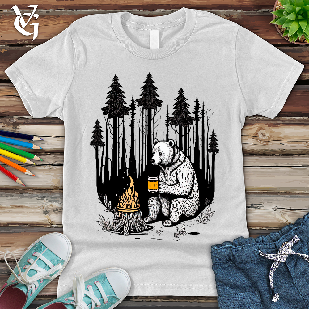 Viking Goods Bear Happy Hour Youth Tee White / L