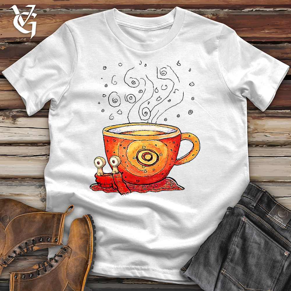 Viking Goods Coffee Snail Cotton Tee White / L