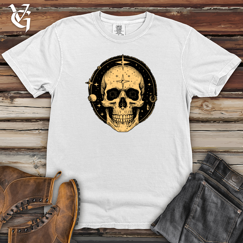 Viking Goods Cosmic Skull Heavy Cotton Comfort Colors Tee White / L