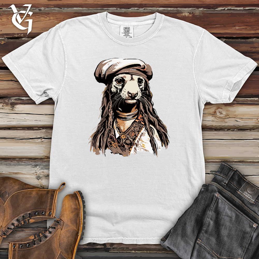 Viking Goods Ferret Pirate Heavy Cotton Comfort Colors Tee White / L