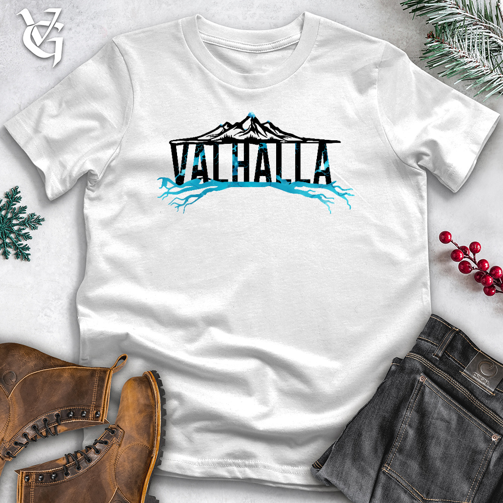 Viking Goods Icy Valhalla Mountain Cotton Tee White / L