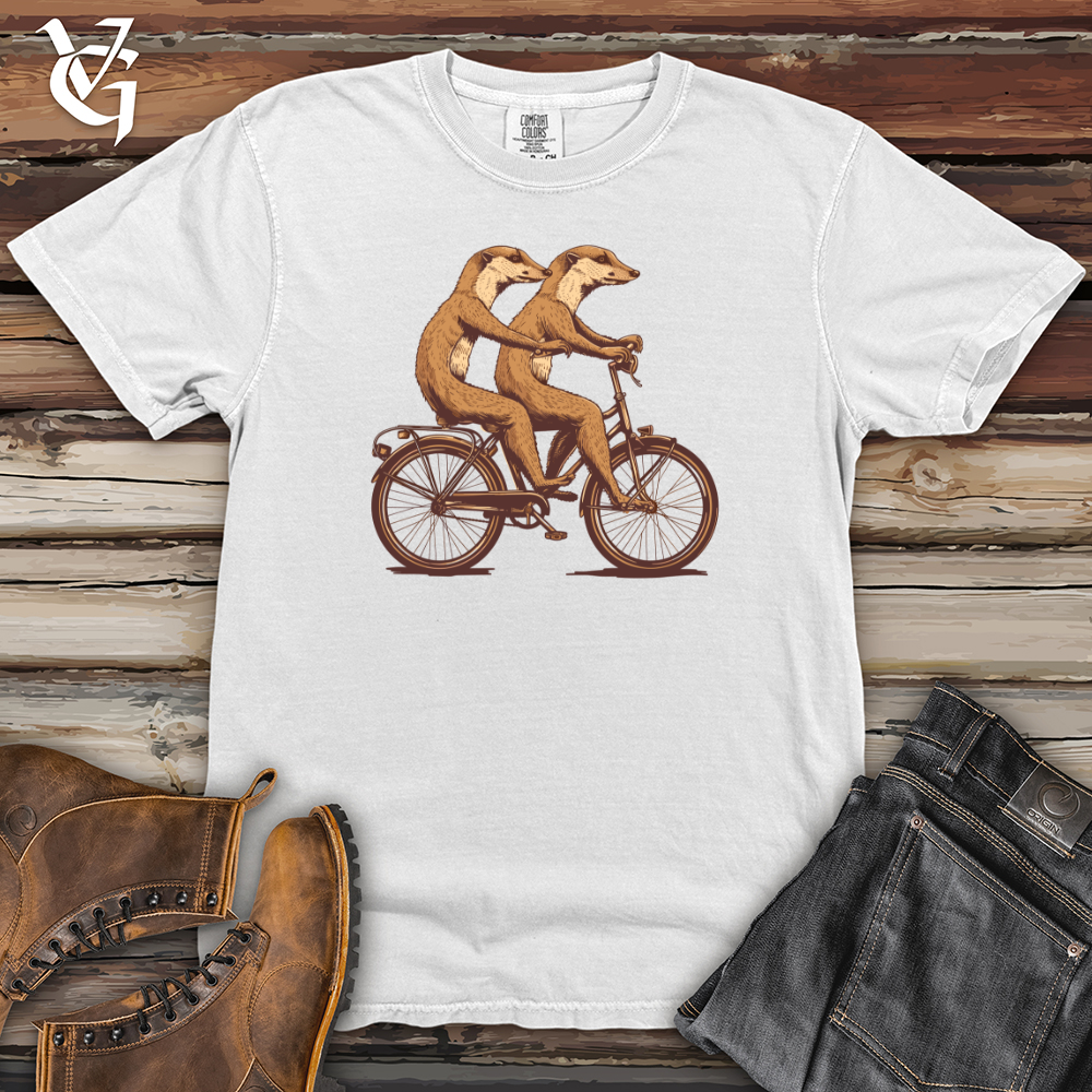 Viking Goods Meerkat Tandem Riders Heavy Cotton Comfort Colors Tee White / L