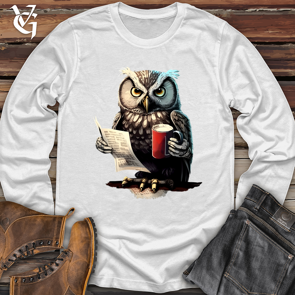 Viking Goods Owl Boss Softstyle Long Sleeve White / L