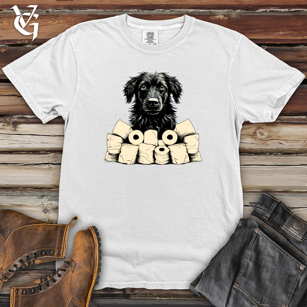 Viking Goods Paper Roll Patrol Black Shepherd Heavy Cotton Comfort Colors Tee White / L