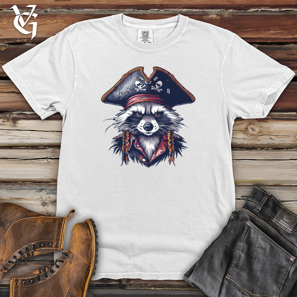 Viking Goods Raccoon Pirate Captain Heavy Cotton Comfort Colors Tee White / L