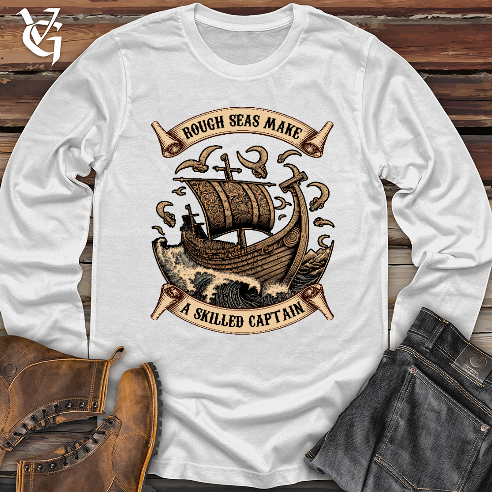 Viking Goods Rough Seas Long Sleeve White / L
