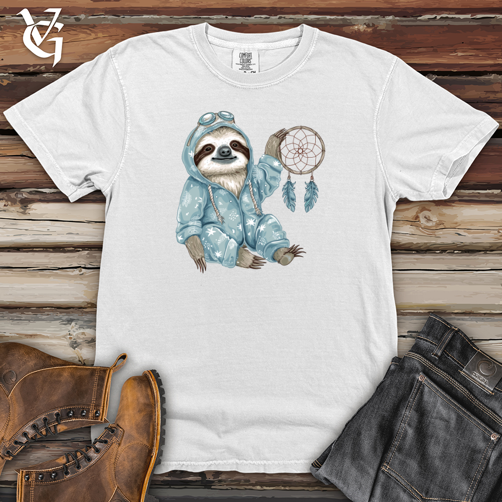 Viking Goods Sloth Dreamcatcher Charm Heavy Cotton Comfort Colors Tee White / L