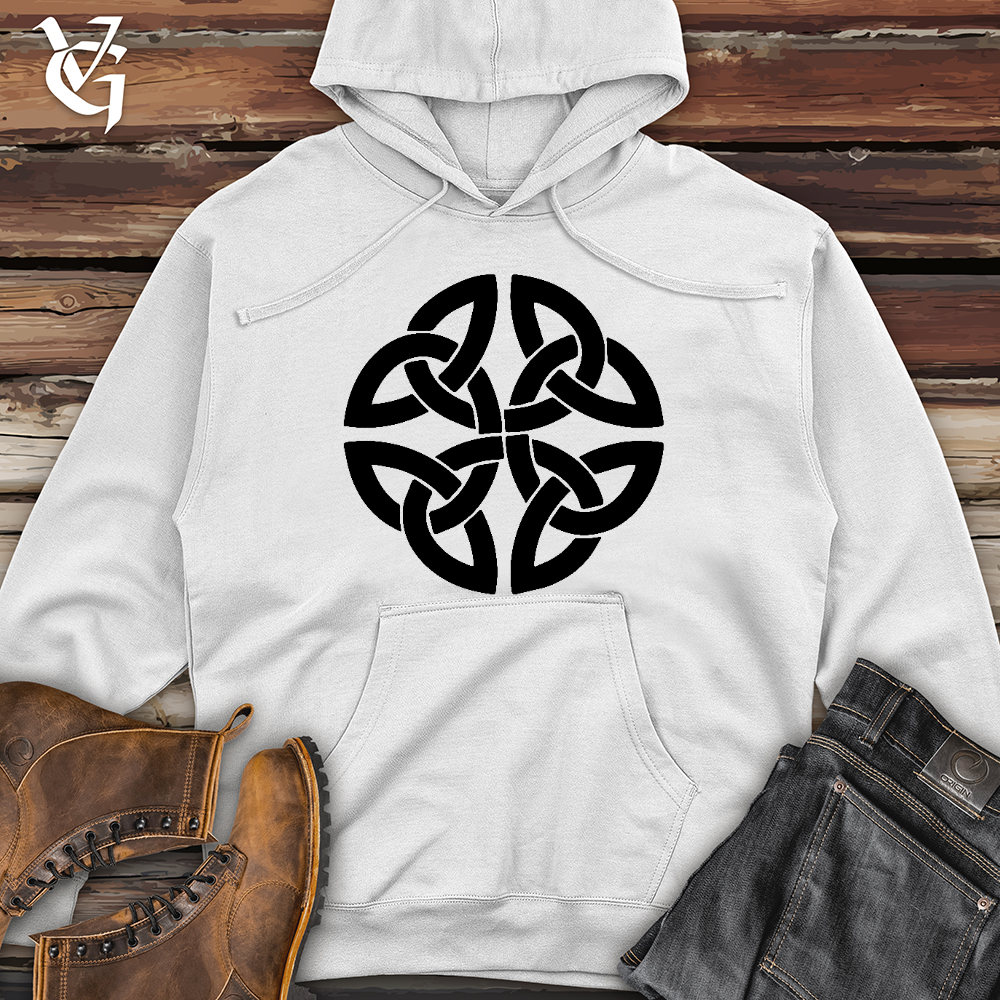 Viking Goods The Celtic Path of Life Midweight Hooded Sweatshirt White / L