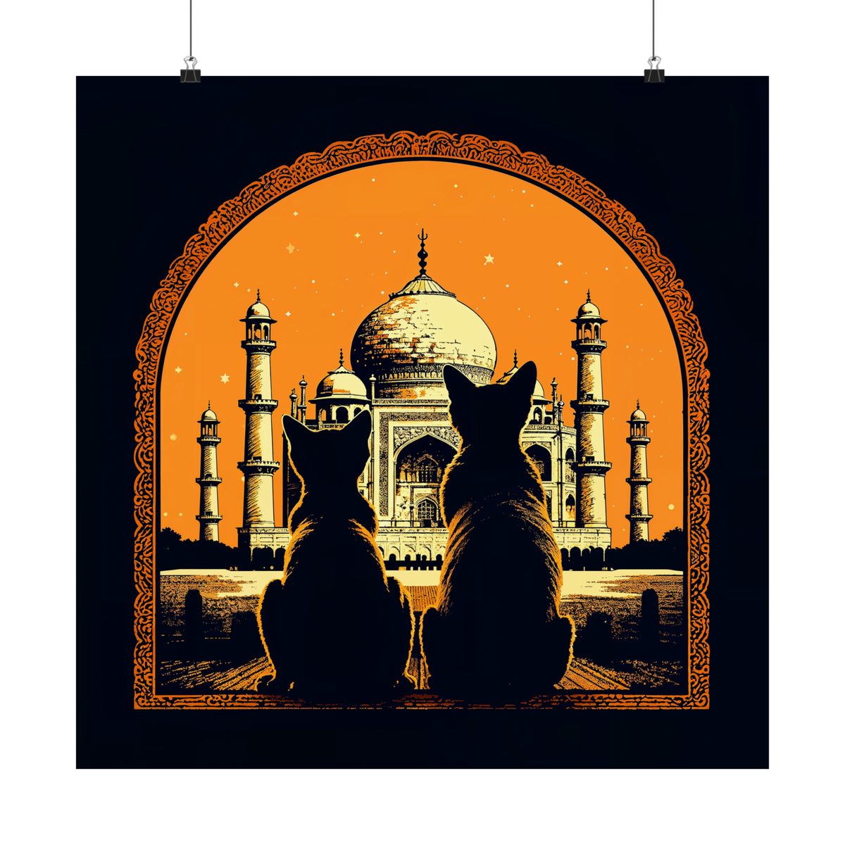 Cats Taj Mahal Date Poster - Viking Goods Company