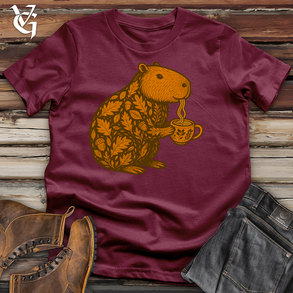 Autumn Capybara Noodles Softstyle Tee