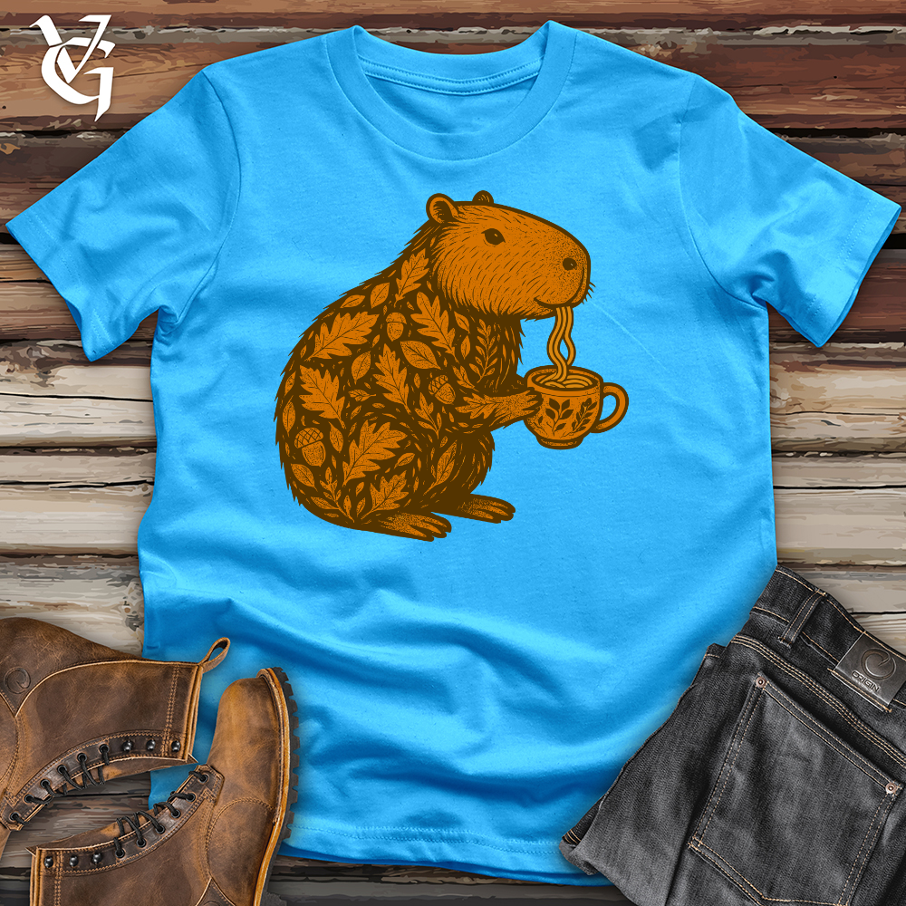 Autumn Capybara Noodles Softstyle Tee
