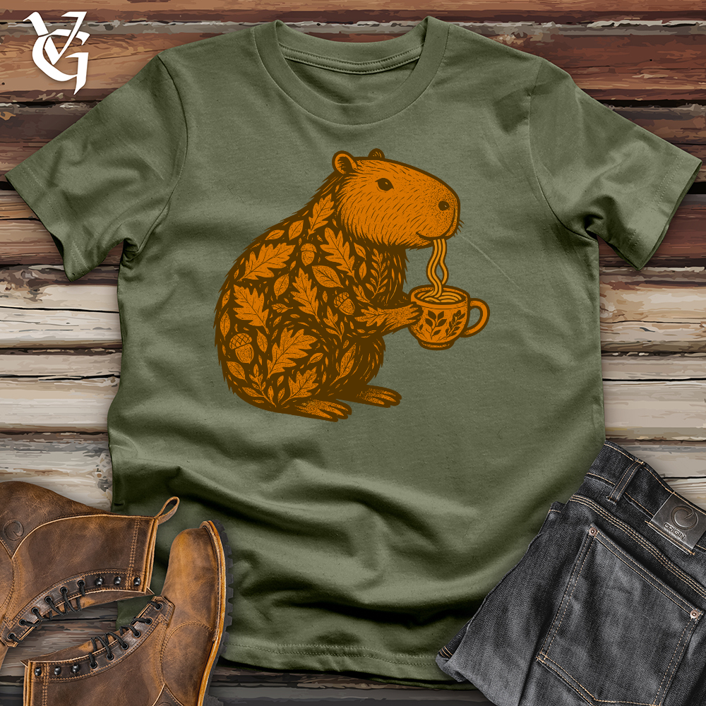 Autumn Capybara Noodles Softstyle Tee