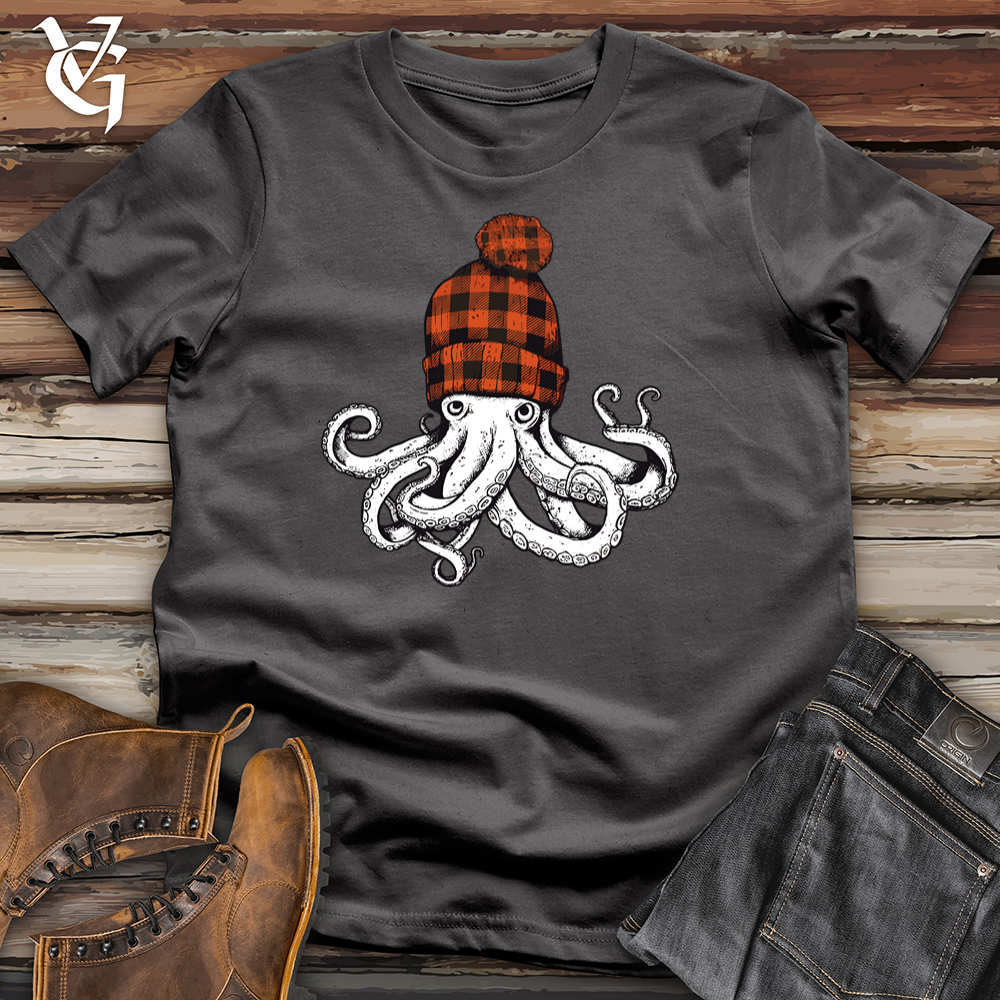Octopus Plaid Beanie Softstyle Tee