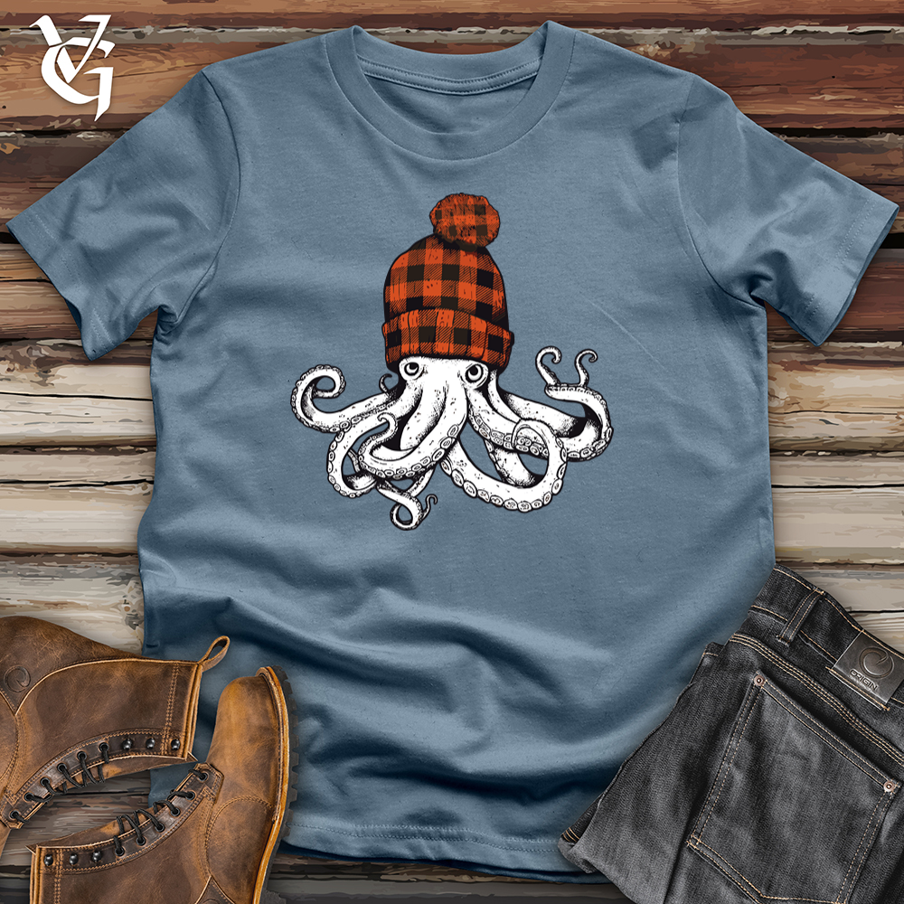 Octopus Plaid Beanie Softstyle Tee