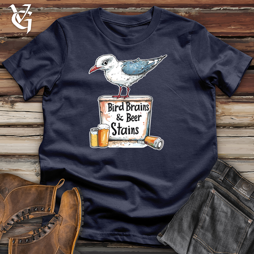 Bird Brains And Beer Stains Softstyle Tee