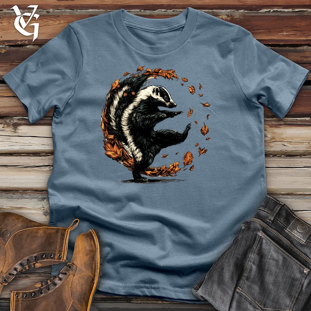 Leafy Autumn Skunk Softstyle Tee