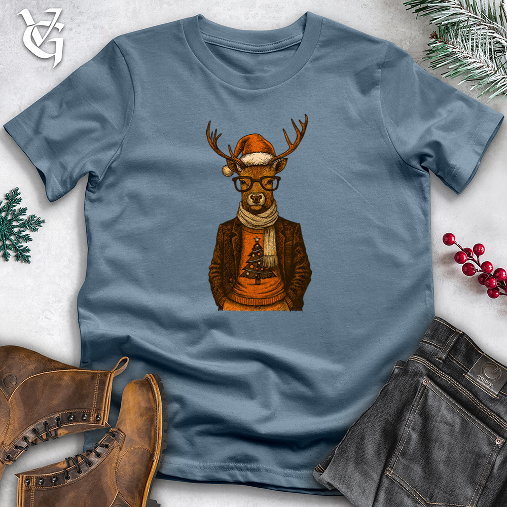 Christmas Dressed Up Deer Softstyle Tee