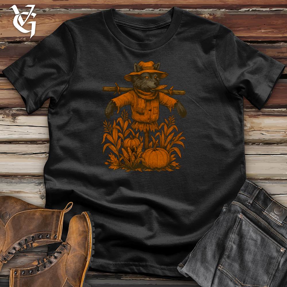 Wolf Halloween Scarecrow Softstyle Tee
