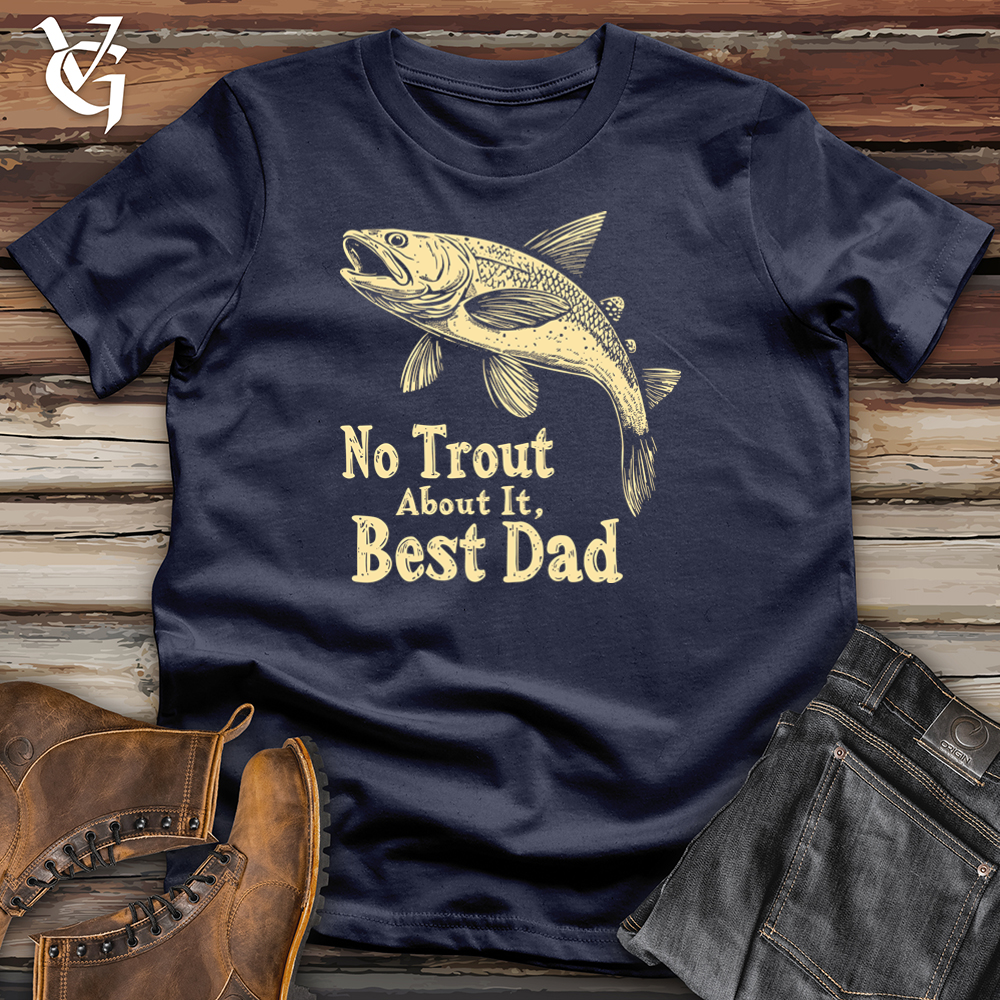 No Trout About It Best Dad Softstyle Tee