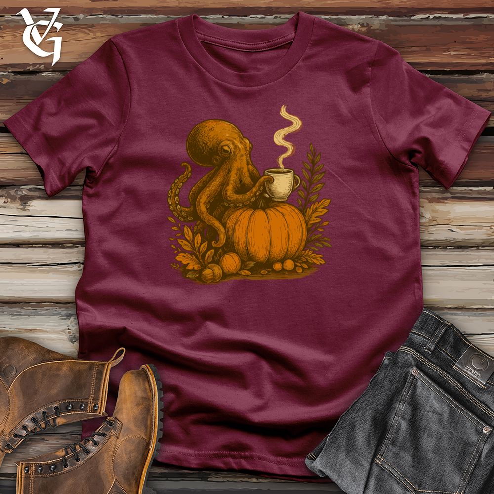 Octopus Pumpkin Spice Harvest Softstyle Tee