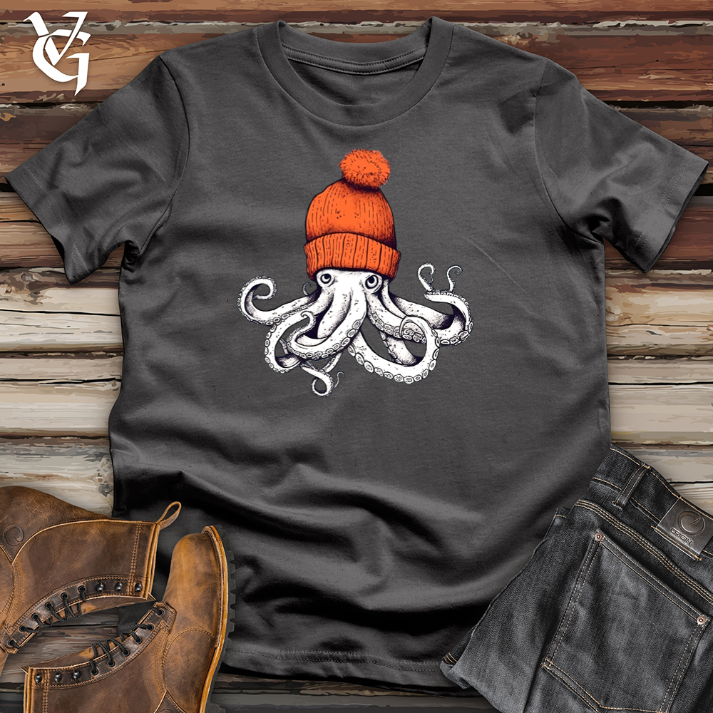 Octopus Orange Beanie Tee