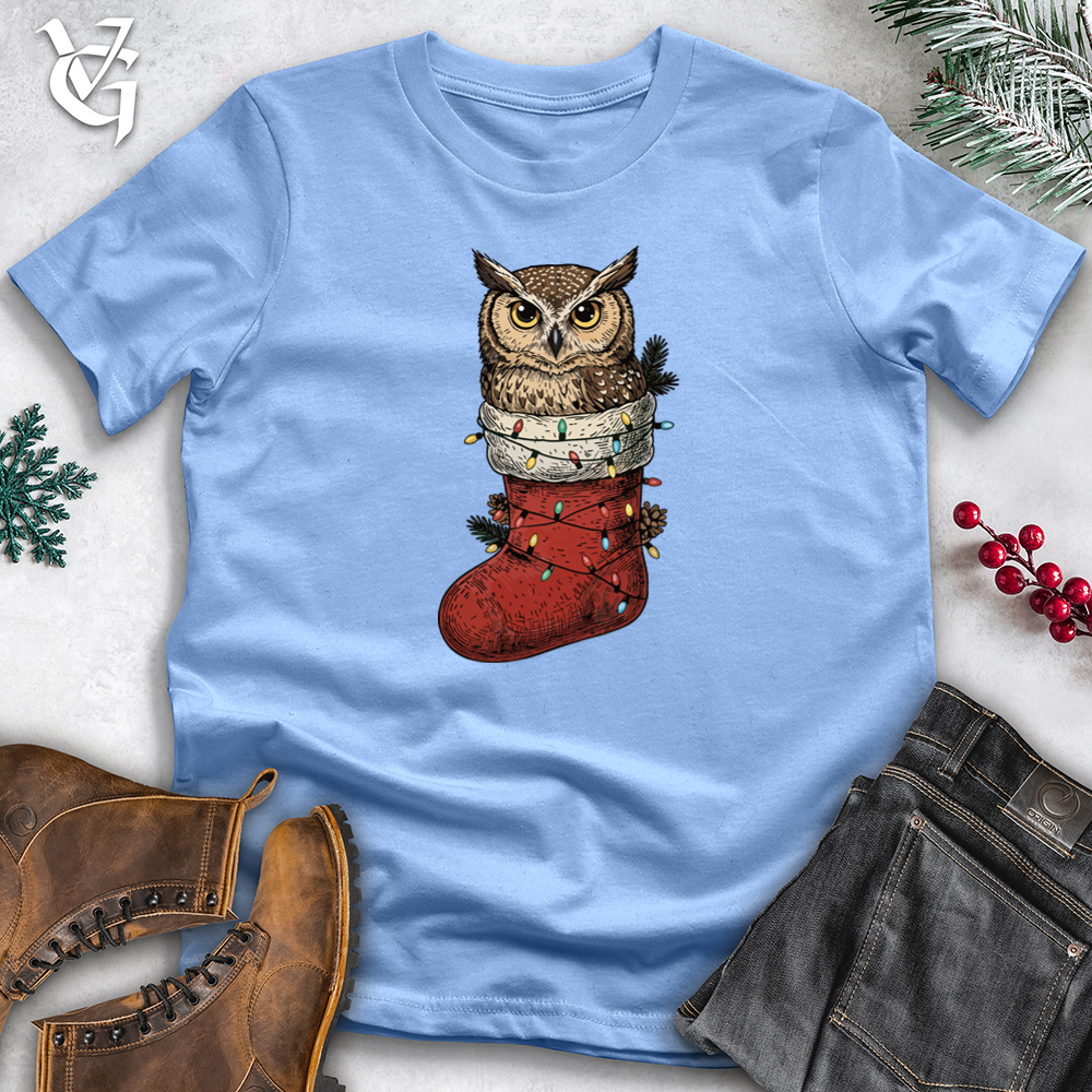 Owl Inside Santa's Sock Softstyle Tee