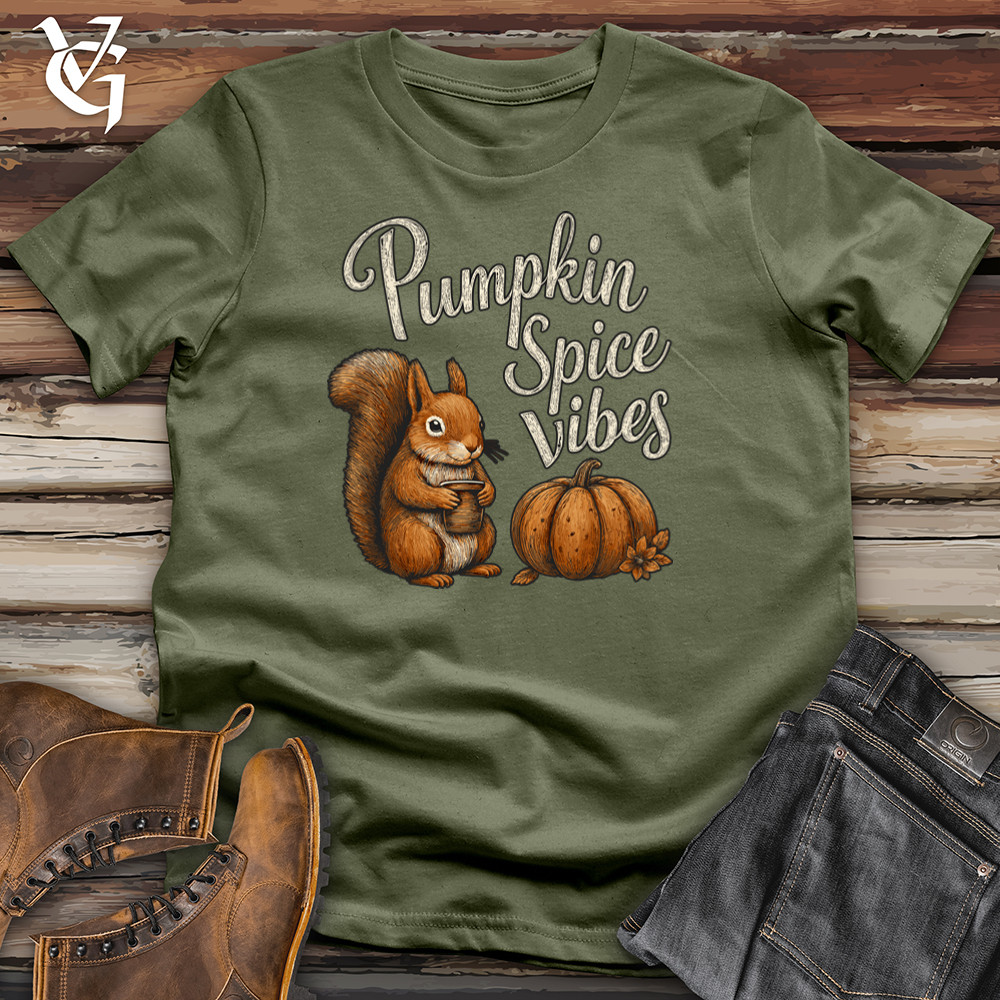 Pumpkin Spice Squirrel Vibes Softstyle Tee