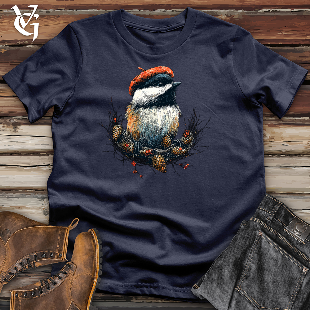 Festive Chickadee Softstyle Tee