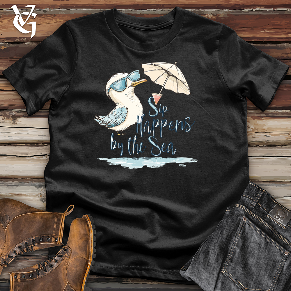 Sip Happens By The Sea Softstyle Tee