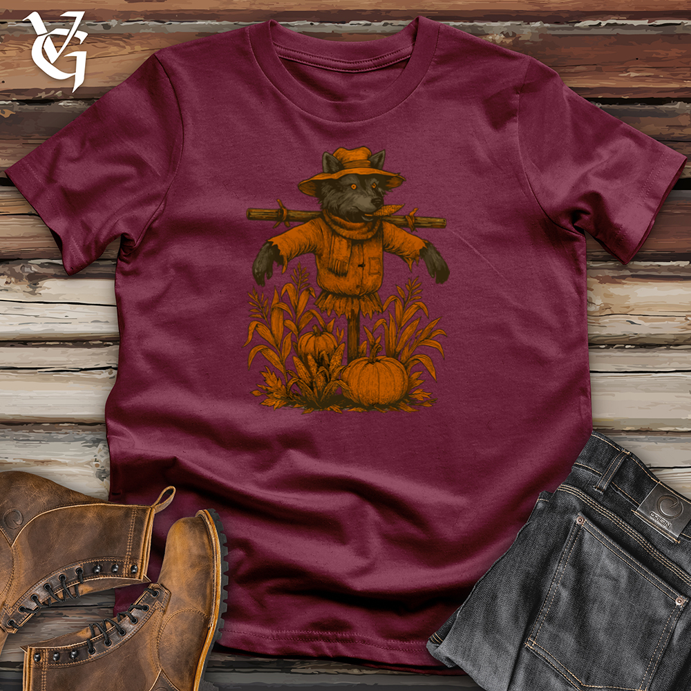 Wolf Halloween Scarecrow Softstyle Tee