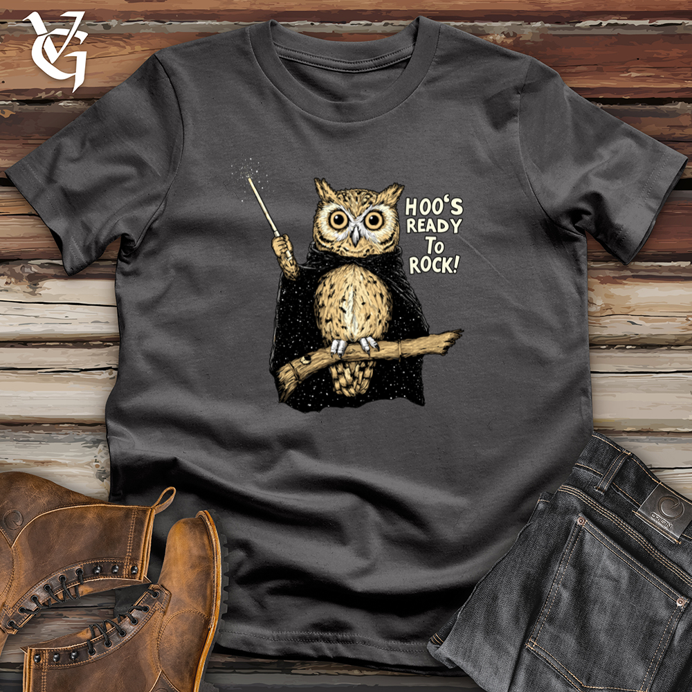 Hoo's Ready To Rock Owl Softstyle Tee
