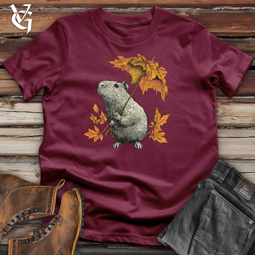 Capybara Leaf Umbrella Softstyle Tee