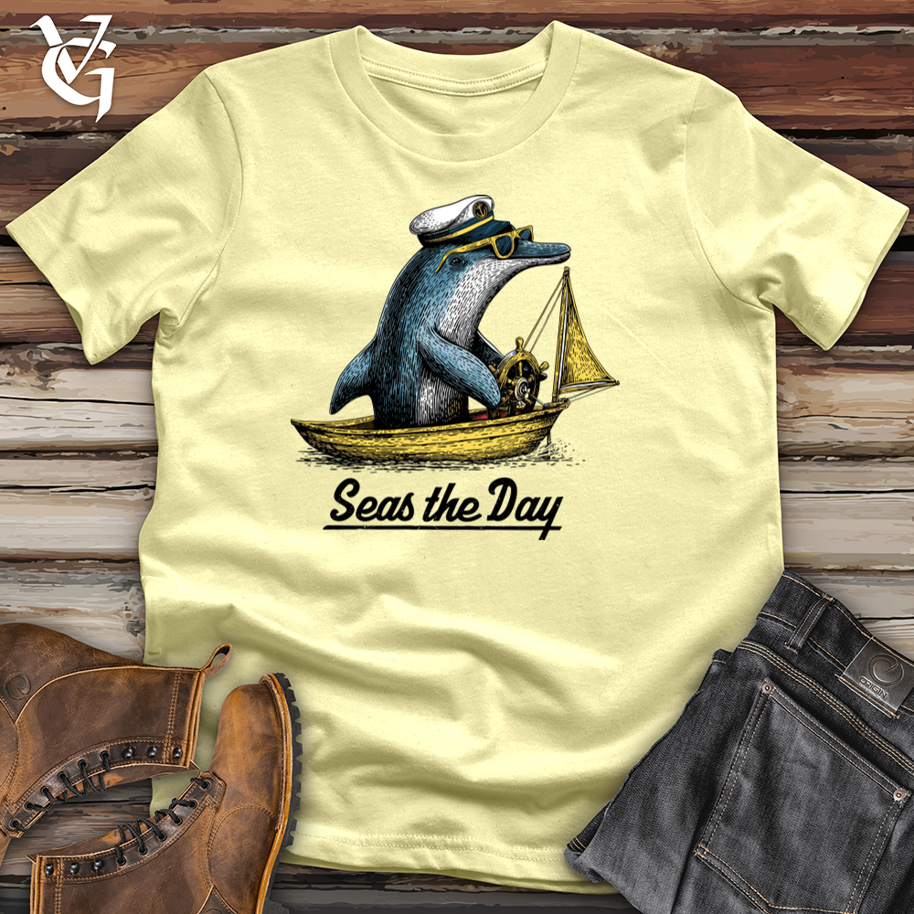 Seas the Day Whale Softstyle Tee