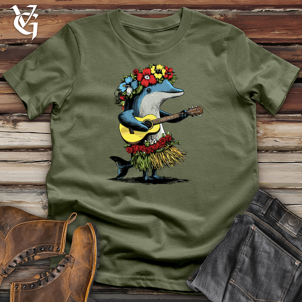 Dolphin Playing The Guiter Softstyle Tee